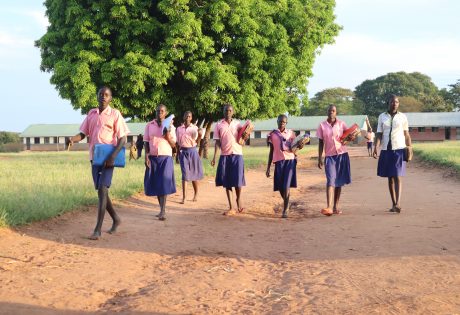 Children leaving school in the evening in Pajule sub county, Pader district in North Uganda Photo: UN Habitat/Grace Kibunja