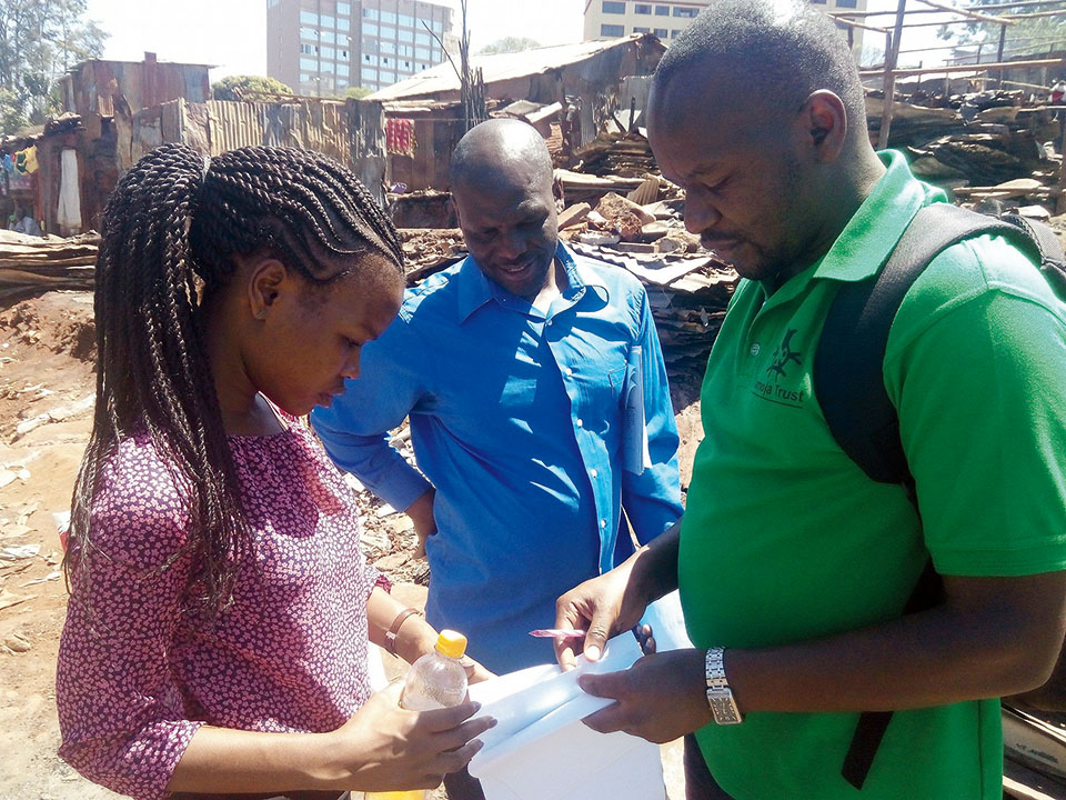 Participatory enumerations in Mashimoni settlement, Mathare, Nairobi County