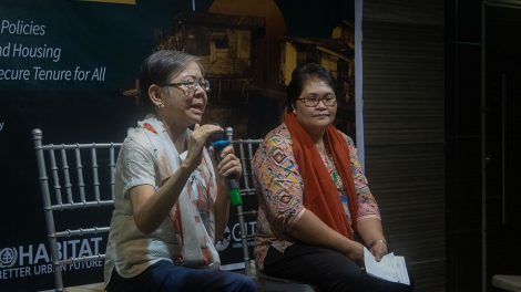 Presenters from the civil society sharing their experience during the open forum
