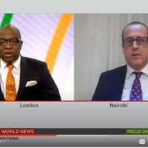 BBCs Peter Okwoche (left) discusses evictions and demolitions with UN-Habitat/GLTN’s Robert Lewis-Lettington