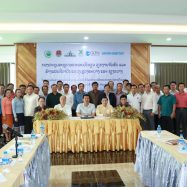 District Government staff from Luang Prabang & Xiangkhouang provinces at a data validation workshop in in Vangvieng district in Vientiane Province, Laos